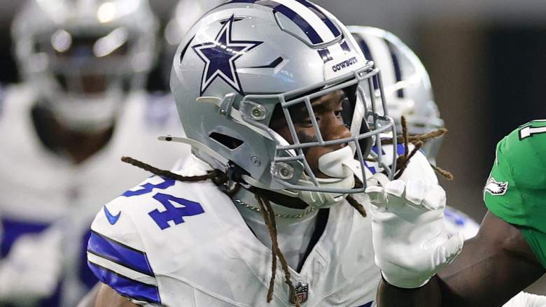 Shavon Revel Jr. #34 of the Dallas Cowboys