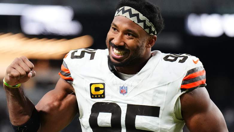 Myles Garrett #95 of the Cleveland Browns