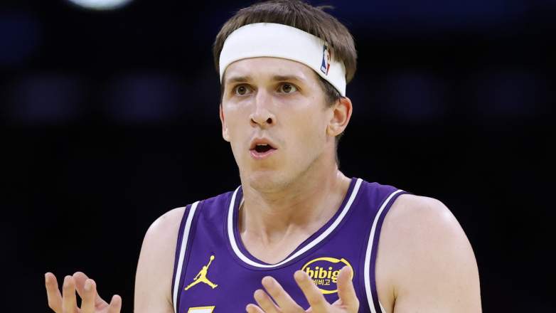 Austin Reaves #15 of the Los Angeles Lakers