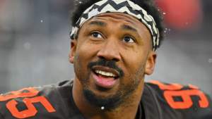 Myles Garrett #95 of the Cleveland Browns