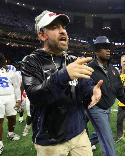 Ole Miss head coach Pete Golding