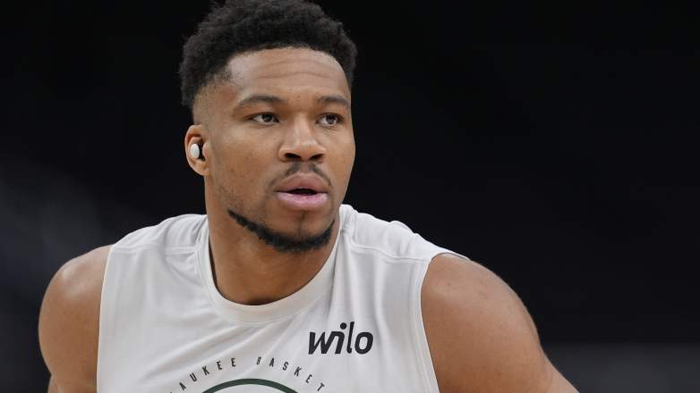 Giannis Antetokounmpo #34 of the Milwaukee Bucks is a trade target for the Boston Celtics