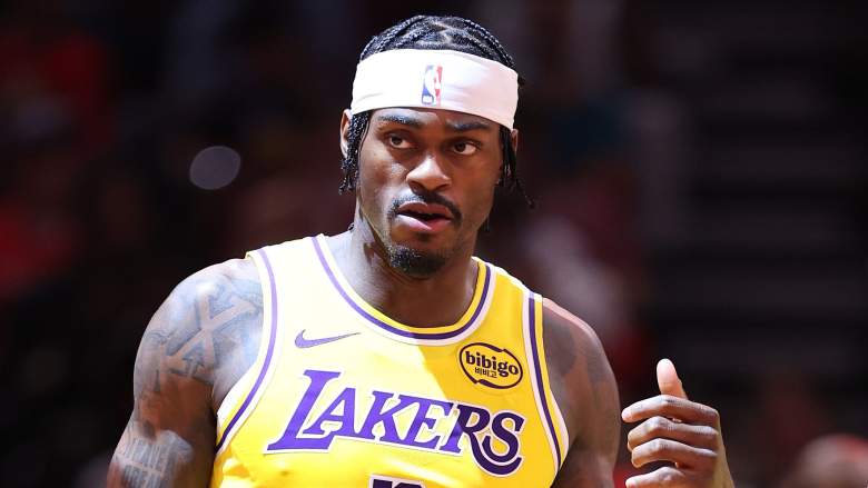 Jarred Vanderbilt #2 of the Los Angeles Lakers
