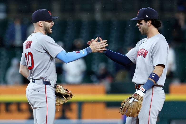 Trevor Story Marcelo Mayer Boston Red Sox
