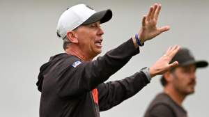 Head coach Todd Monken of the Cleveland Browns
