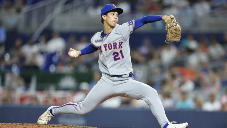 Jonah Tong of the New York Mets