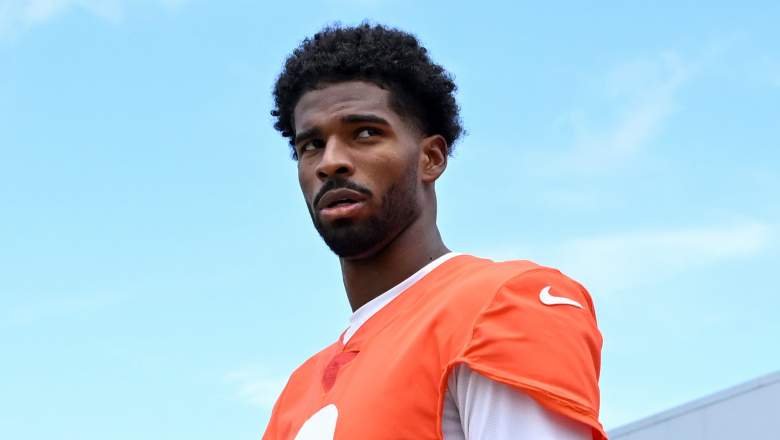 Cleveland Browns quarterback Shedeur Sanders at mandatory minicamp.