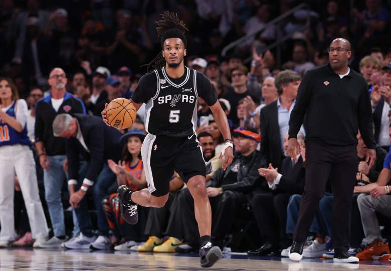 San Antonio Spurs guard Stephon Castle went viral for his prediction on the rest of the NBA Finals series against the New York Knicks.