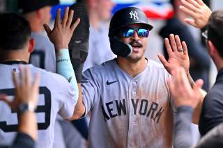 Yankees Outfielder Survives Scare in Win Over Guardians