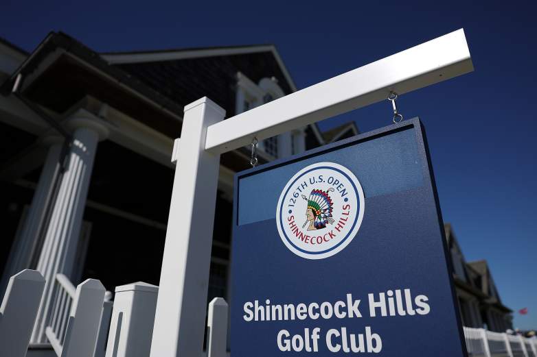 General view of signage outside of the clubhouse