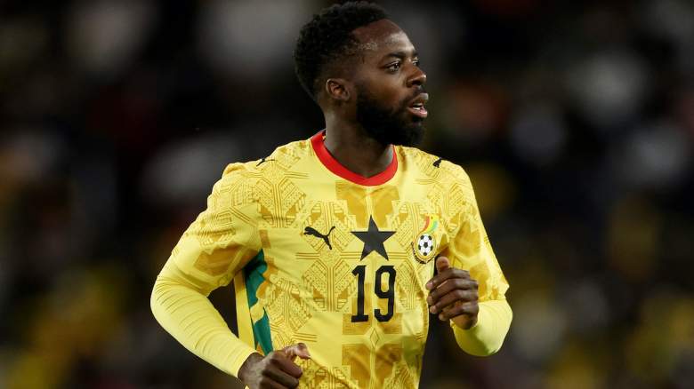 Inaki Williams of Ghana looks on.