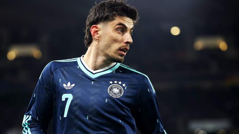 Kai Havertz reacts.