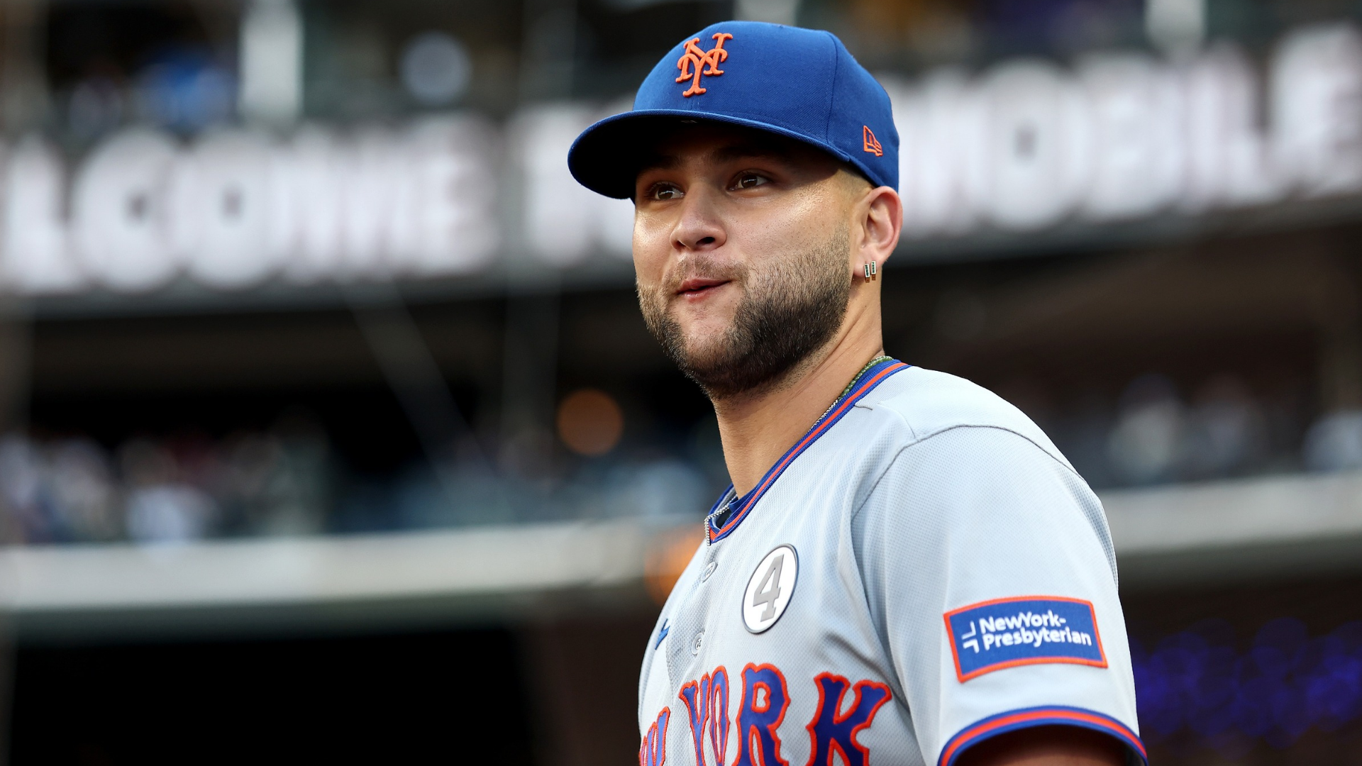 Bo Bichette #19 of the New York Mets looks on against the Seattle Mariners at T-Mobile Park on June 02, 2026 in Seattle, Washington. (Photo by Steph Chambers/Getty Images)