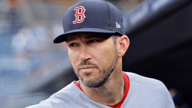 Interim manager Chad Tracy #17 of the Boston Red Sox looks on before a game against the New York Yankees at Yankee Stadium on June 05, 2026 in New York City. (Photo by Jim McIsaac/Getty Images)