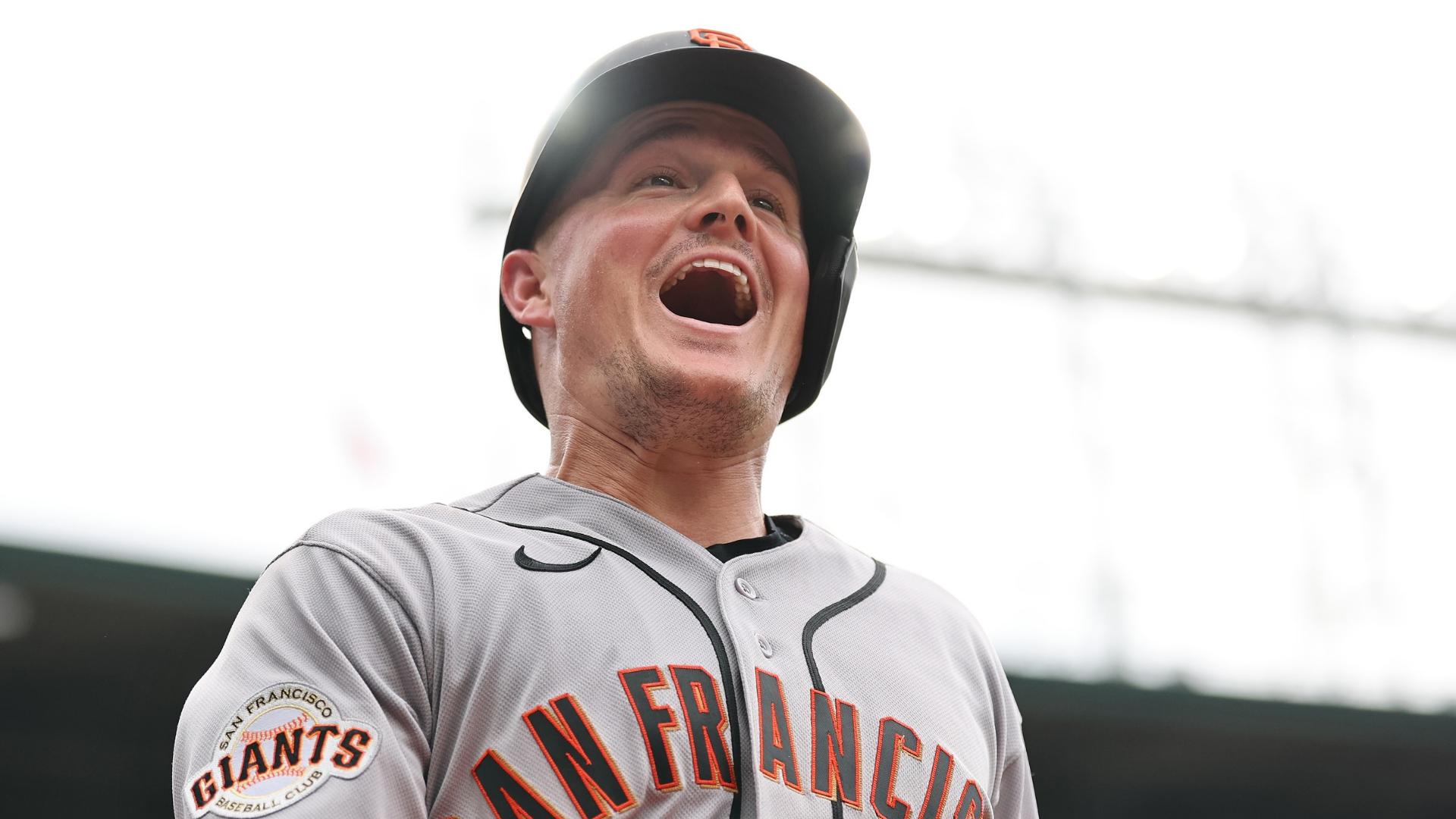 Matt Chapman #26 of the San Francisco Giants celebrates a three-run home run against the Chicago Cubs during the sixth inning at Wrigley Field on June 05, 2026 in Chicago, Illinois. (Photo by Michael Reaves/Getty Images)