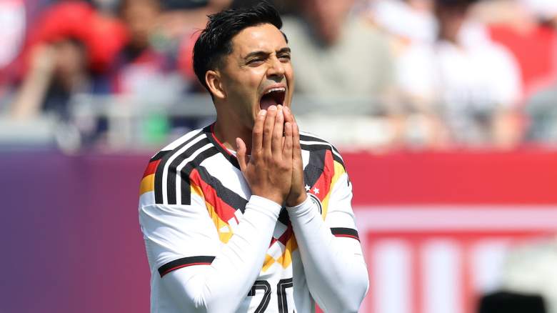 Nadiem Amiri of Germany reacts