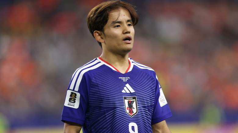 Takefusa Kubo #8 of Japan during the FIFA World Cup.
