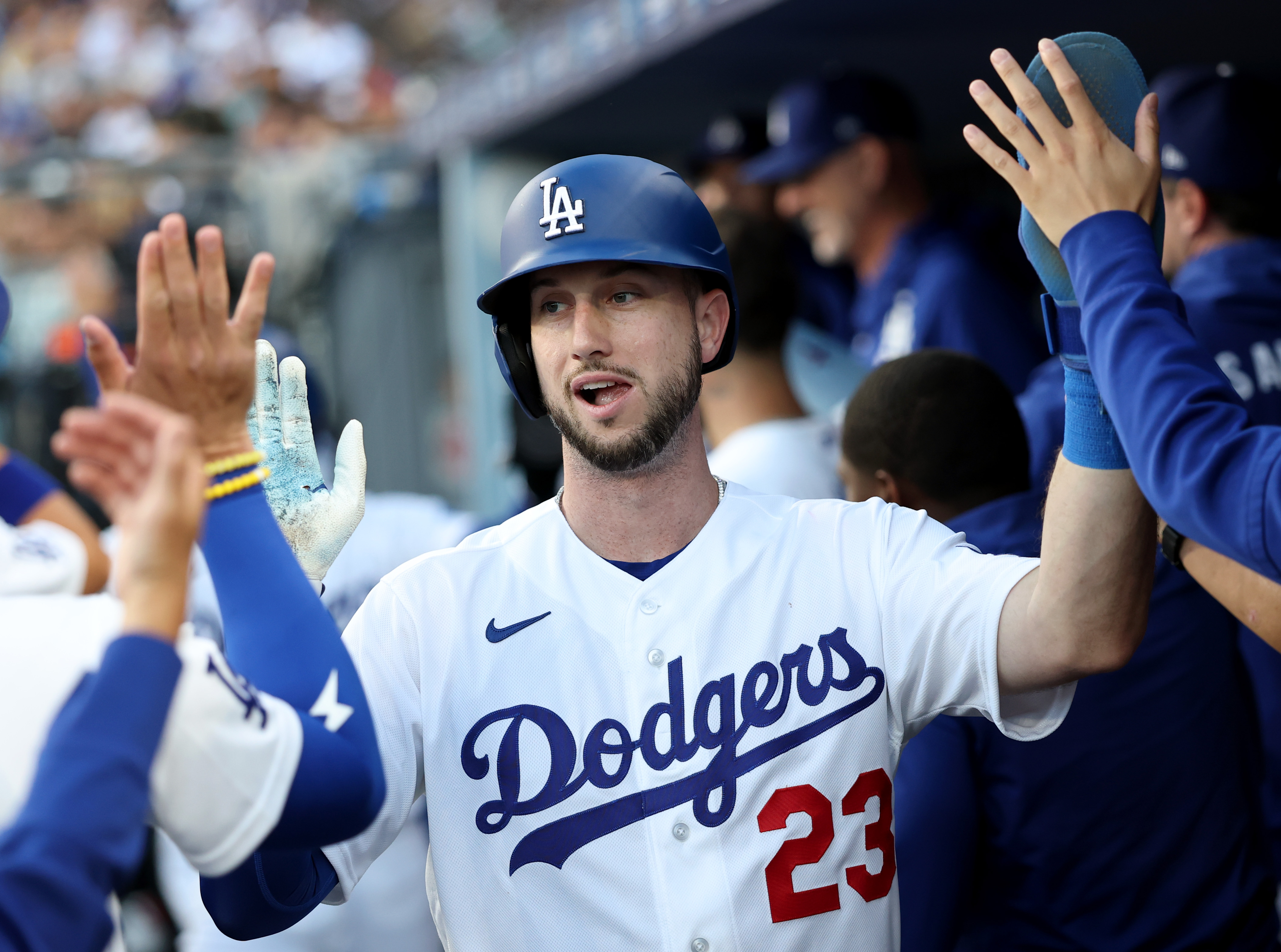 Tucker’s back spasms update: optimistic, day-to-day, Dodgers monitoring next game.