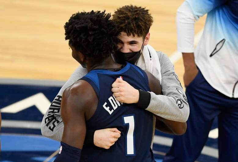 Anthony Edwards and LaMelo Ball