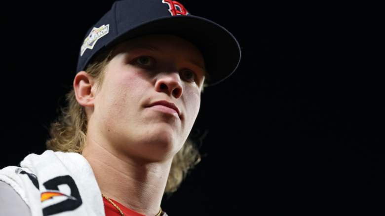Boston Red Sox left-hander Connelly Early before a game during his breakout 2026 season at Fenway Park.