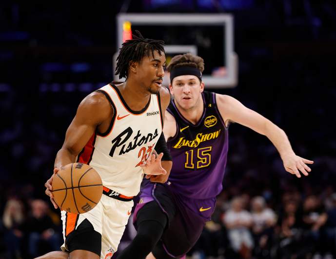 Detroit Pistons v Los Angeles Lakers