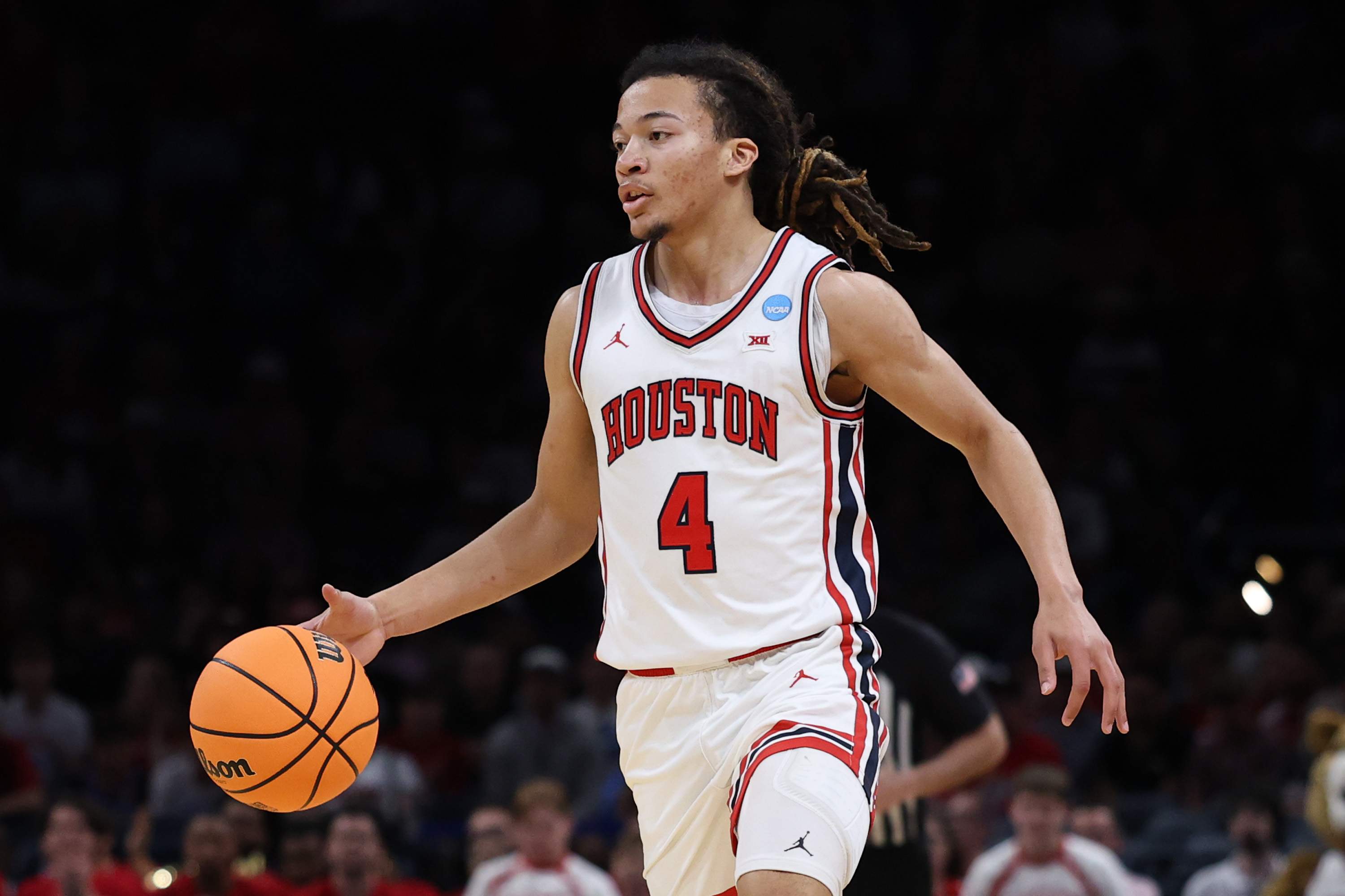 Houston G Kingston Flemings goes No. 16 in this final NBA mock draft