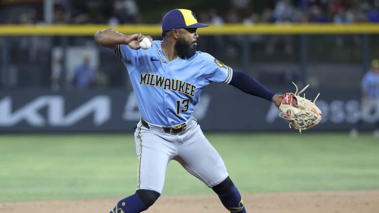 Luis Rengifo of the Milwaukee Brewers