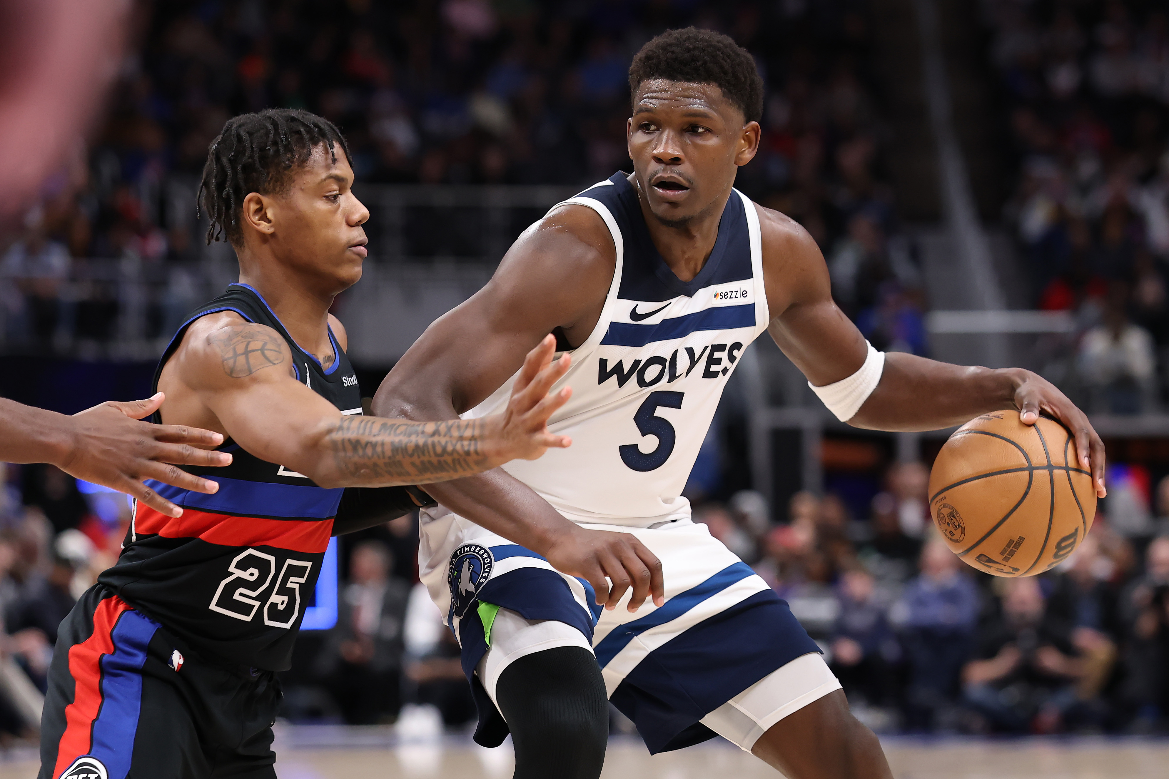 Minnesota Timberwolves v Detroit Pistons