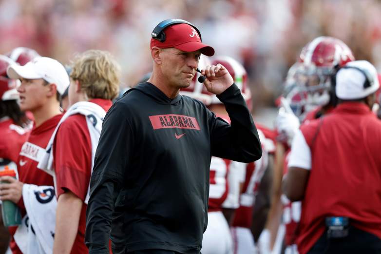 Alabama Crimson Tide head coach Kalen DeBoer