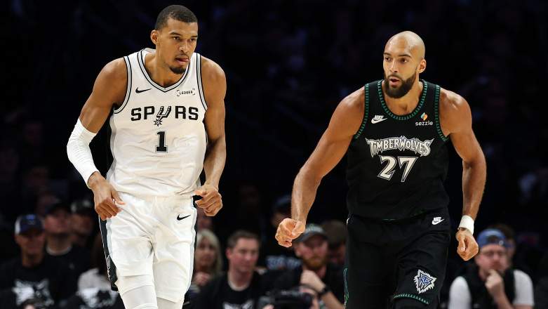 Victor Wembanyama and Rudy Gobert