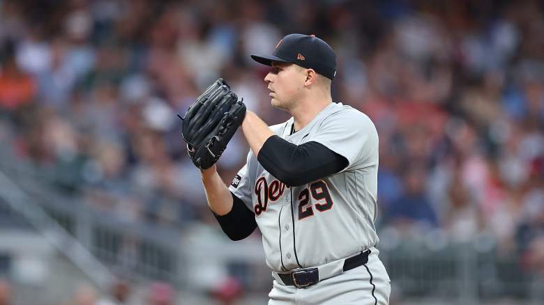 Detroit Tigers starting pitcher Tarik Skubal faces the Atlanta Braves at Truist Park on April 29, 2026.