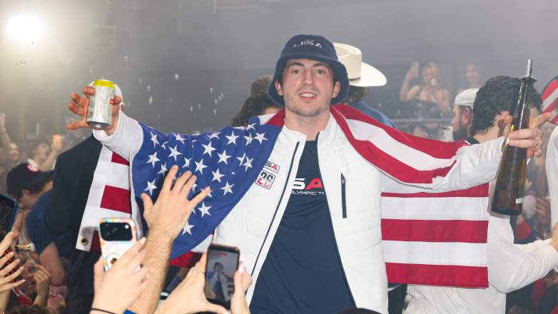 USA Men's Hockey Team Celebrate Their Olympic Gold At E11EVEN Miami