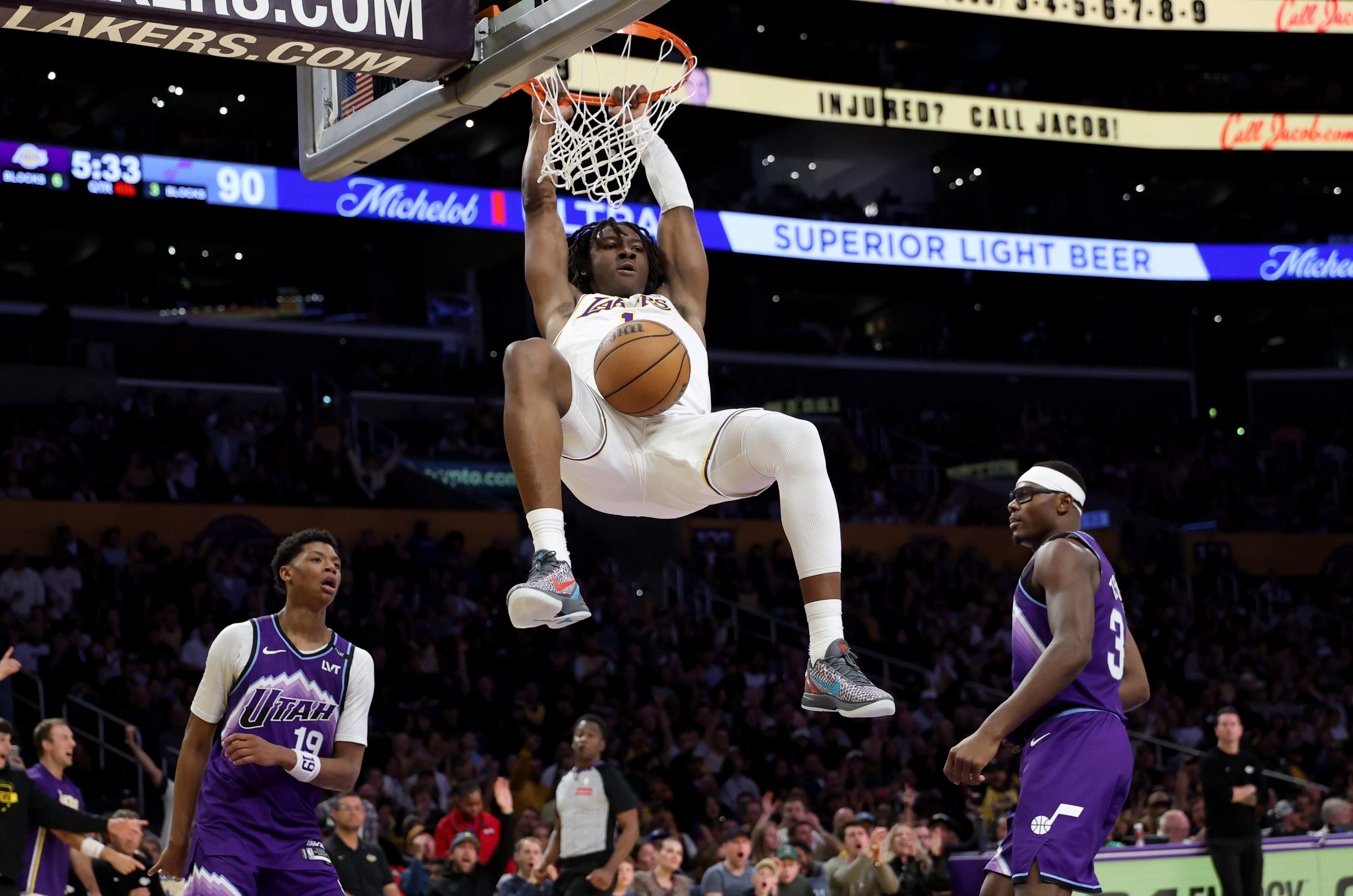 Utah Jazz v Los Angeles Lakers