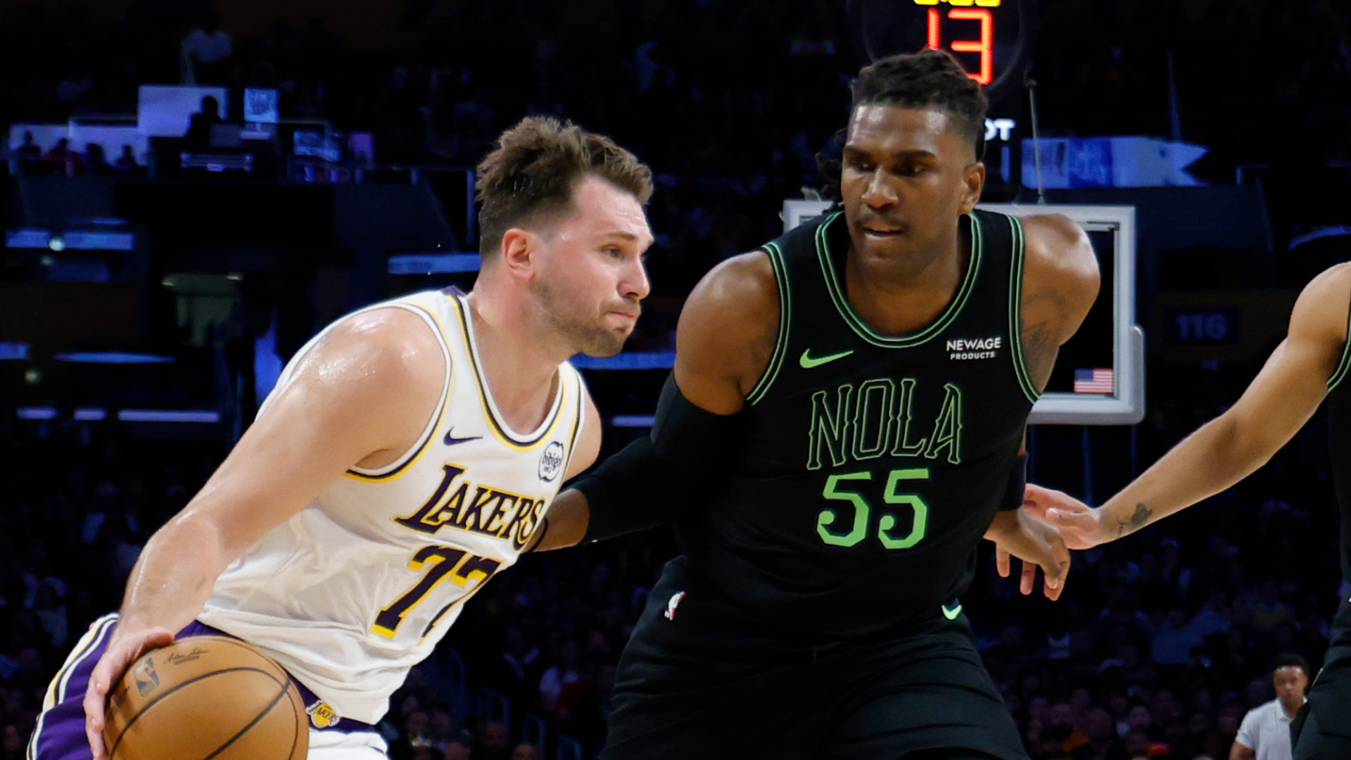 Luka Doncic and Kevon Looney