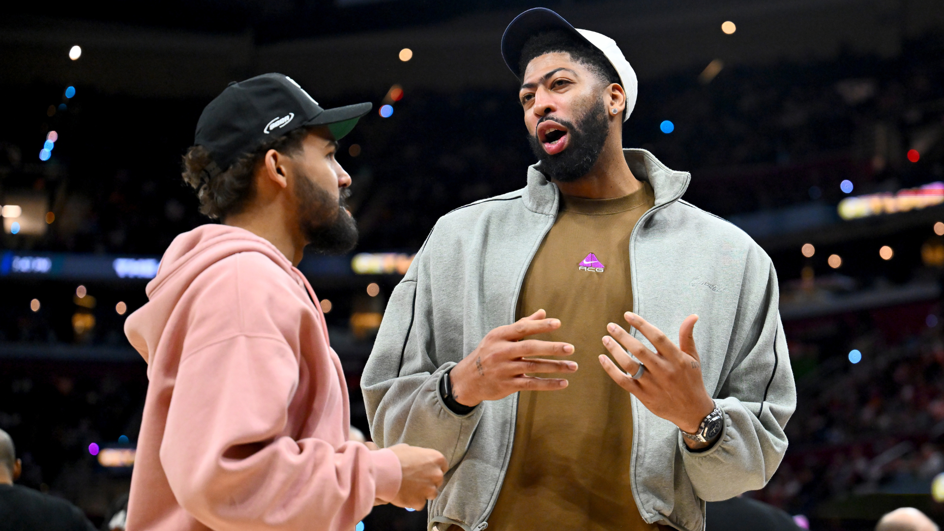 Trae Young and Anthony Davis of the Washington Wizards