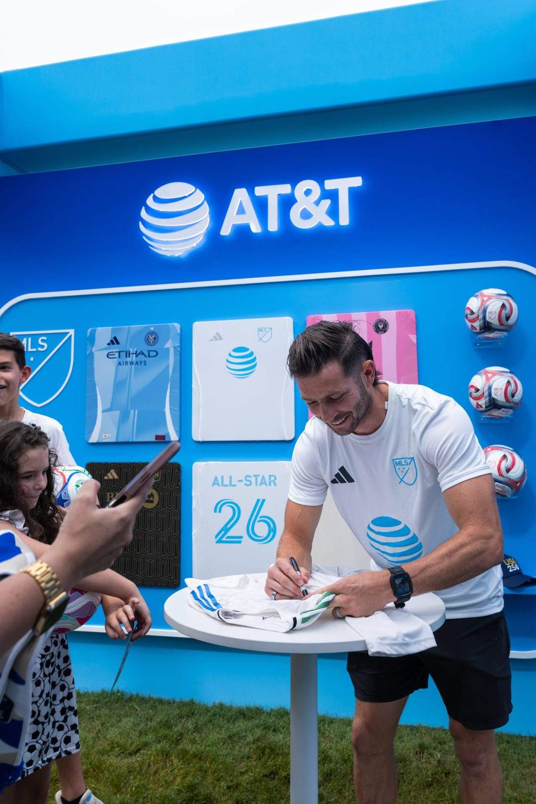 Brandt Bronico engaging with fans at meet-and-greet events. Courtesy of Extension PR