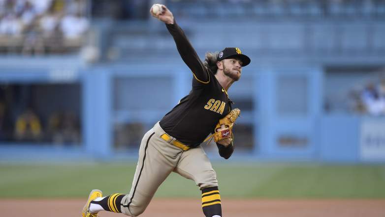 Former San Diego Padres starting pitcher Chris Paddack