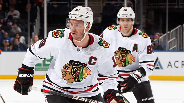 Jonathan Toews and Patrick Kane