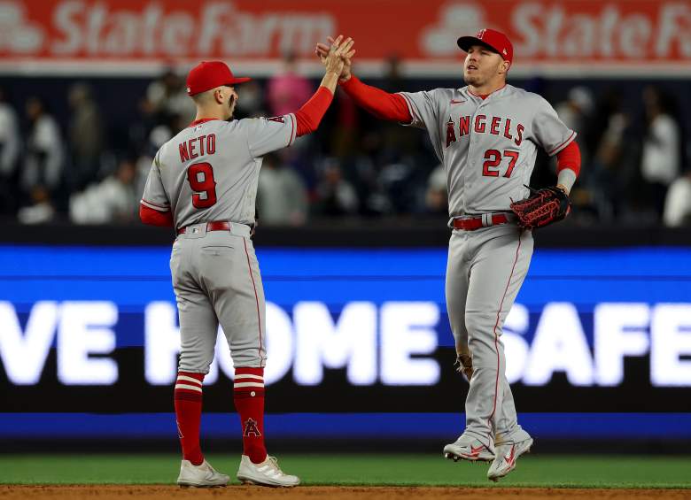 Zach Neto and Mike Trout
