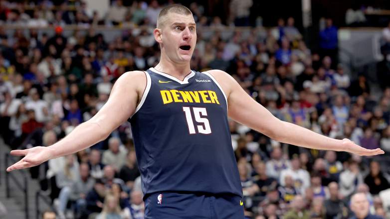 Denver Nuggets star Nikola Jokic reacts during an NBA game as the three-time MVP plans to delay signing a contract extension until next summer.
