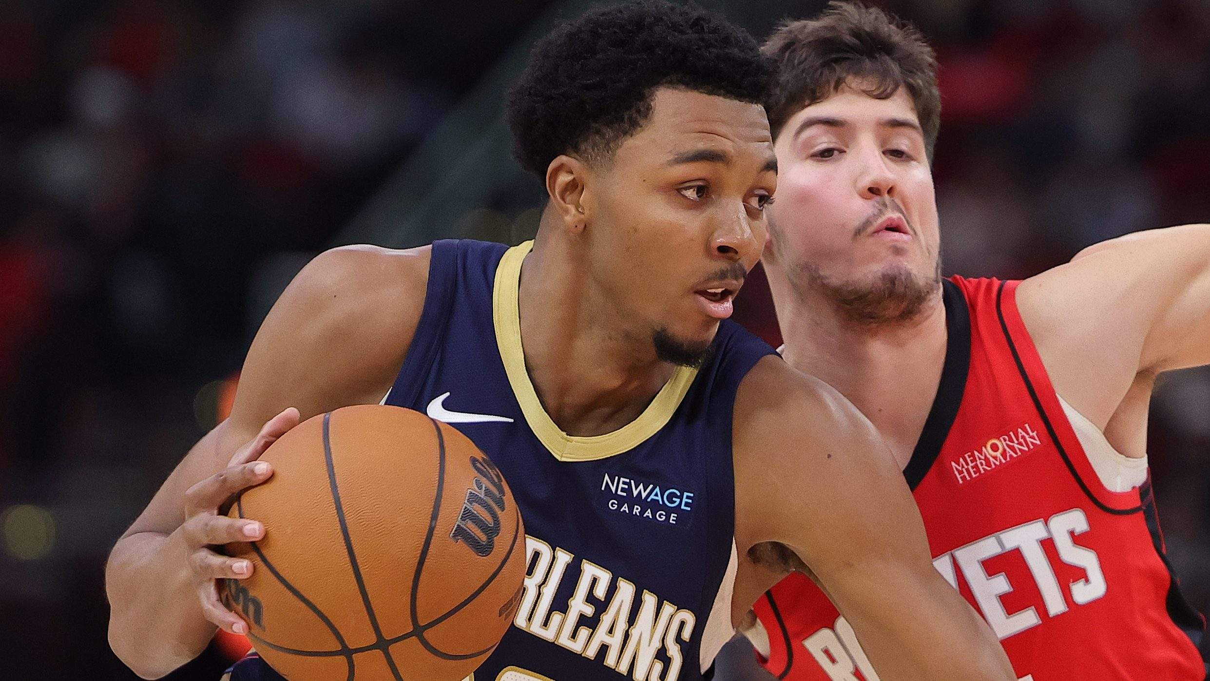 Trey Murphy III #25 of the New Orleans Pelicans has been linked to the Celtics in trade rumors.