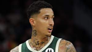 Kyle Kuzma #18 of the Milwaukee Bucks could be a Lakers target.