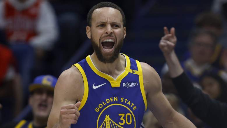 Stephen Curry #99 of the Golden State Warriors