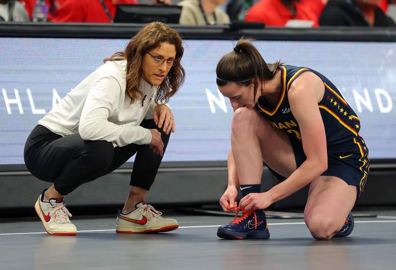 Stephanie White and Caitlin Clark