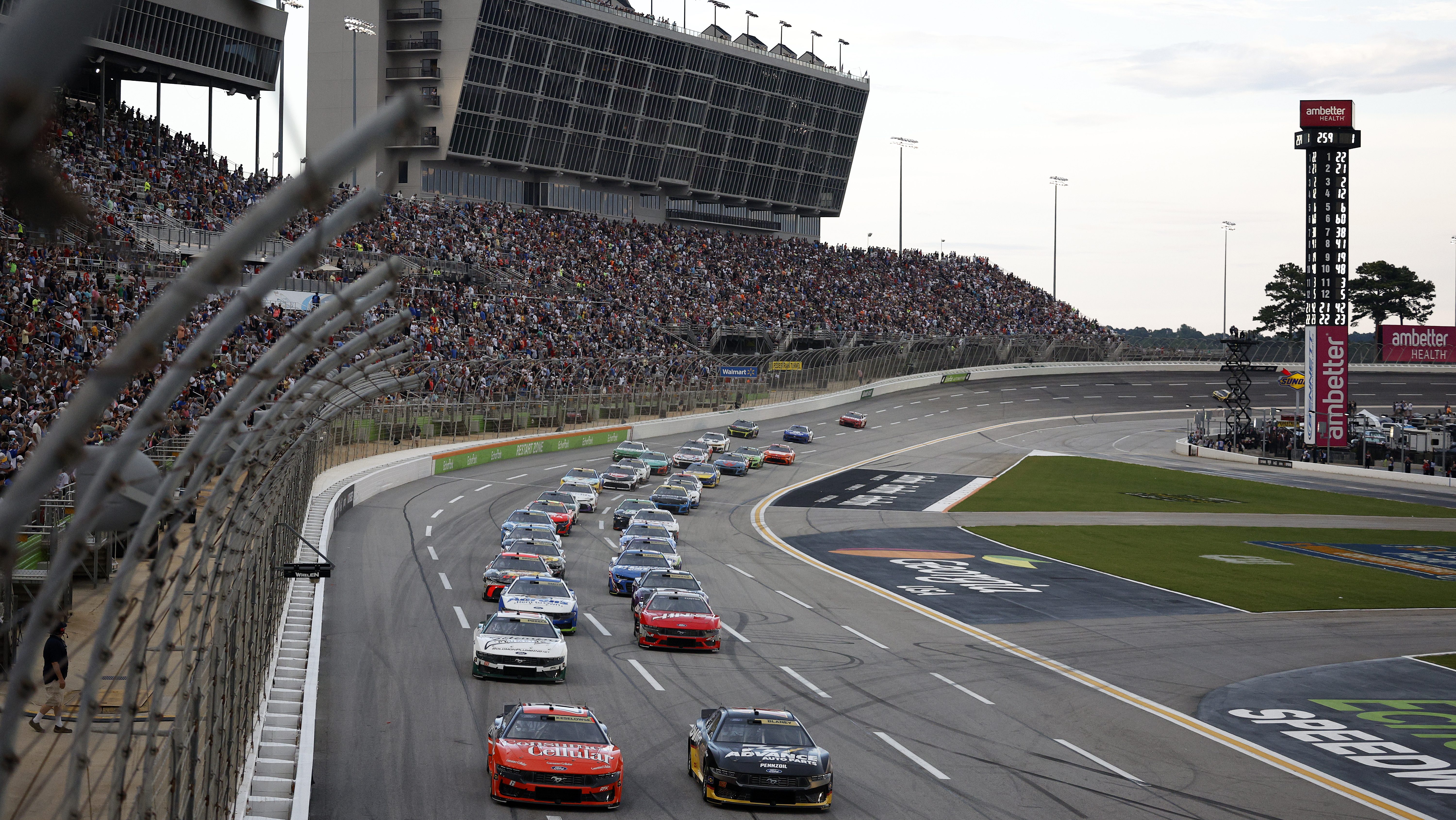 NASCAR Considered Cutting EchoPark Speedway Race Short as Rain Delay Created Late-Night Chaos