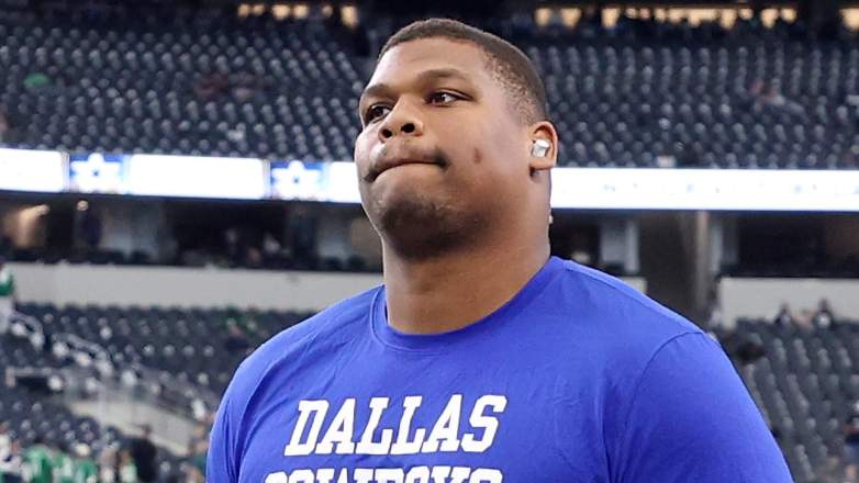 Quinnen Williams #92 of the Dallas Cowboys