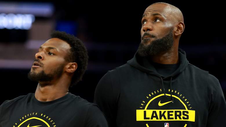 Bronny James and LeBron James