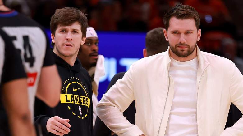 Austin Reaves and Luka Doncic