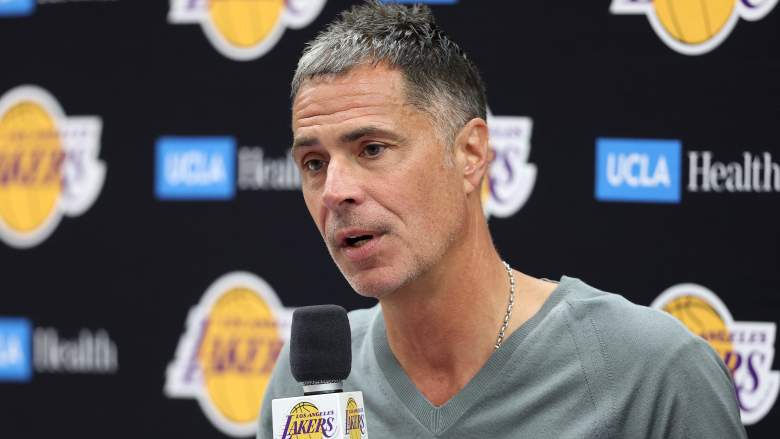 President of Basketball Operations and General Manager Rob Pelinka of the Los Angeles Lakers