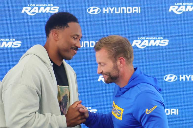 Myles Garrett and Sean McVay